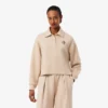 Sudadera polo oversize de canalé