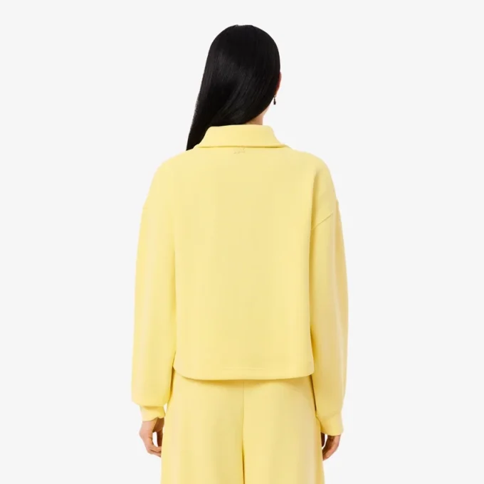Sudadera polo oversize de canalé