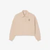 Sudadera polo oversize de canalé