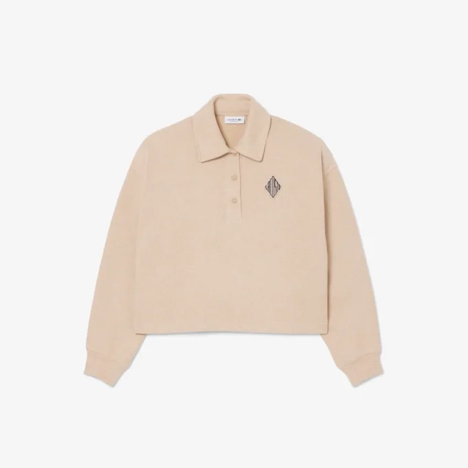 Sudadera polo oversize de canalé