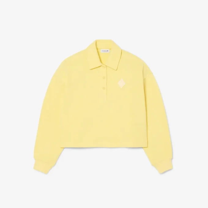 Sudadera polo oversize de canalé