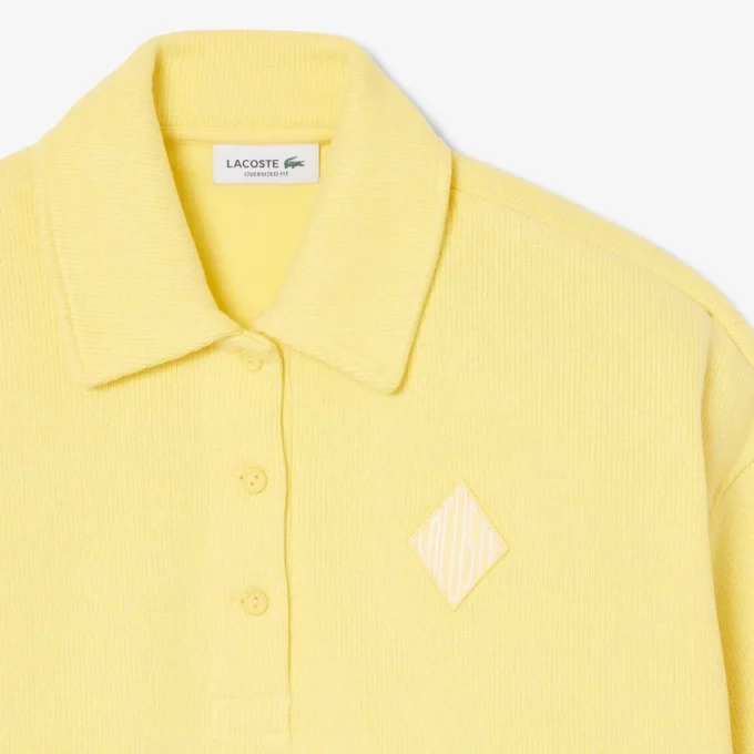 Sudadera polo oversize de canalé