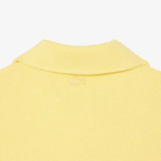 Sudadera polo oversize de canalé