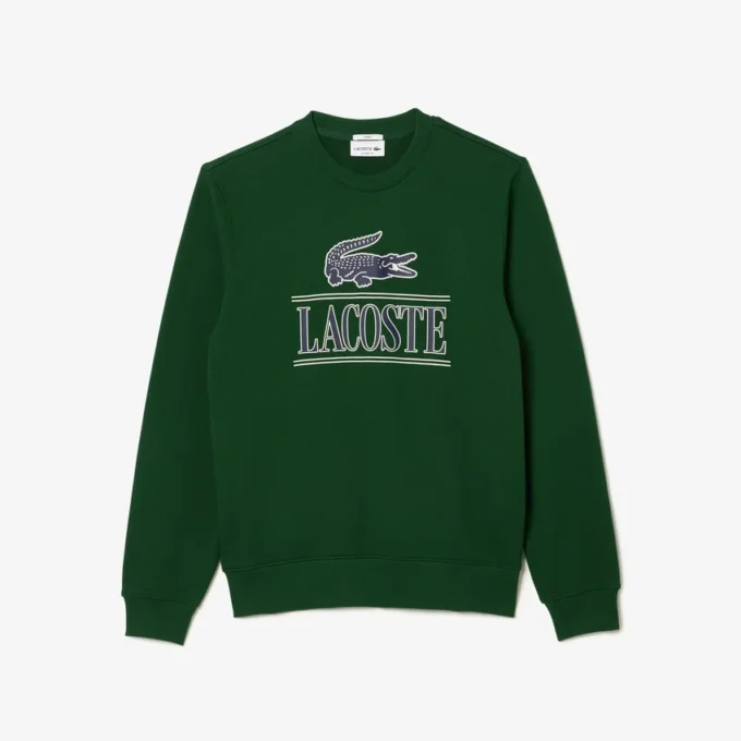 Sudadera unisex de felpa con cuello redondo y estampado