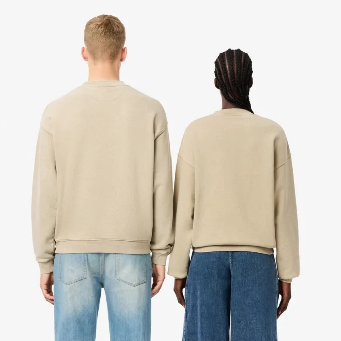 Sudadera unisex de felpa con efecto lavado y corte holgado