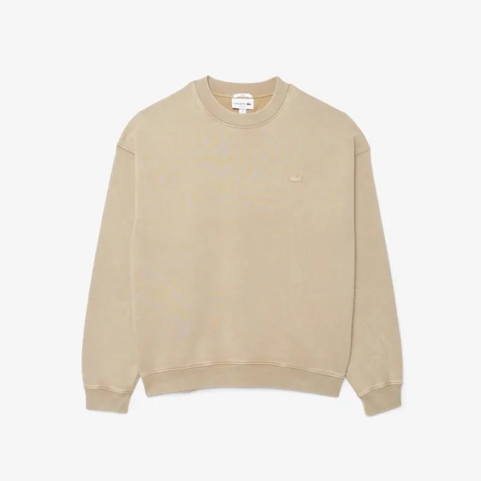 Sudadera unisex de felpa con efecto lavado y corte holgado