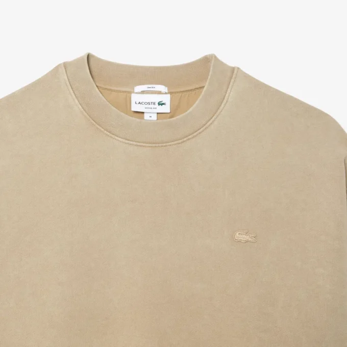 Sudadera unisex de felpa con efecto lavado y corte holgado