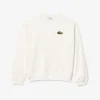 Sudadera unisex de felpa de corte holgado con detalle de insignia