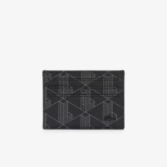 Tarjetero de lona con estampado monograma The Blend