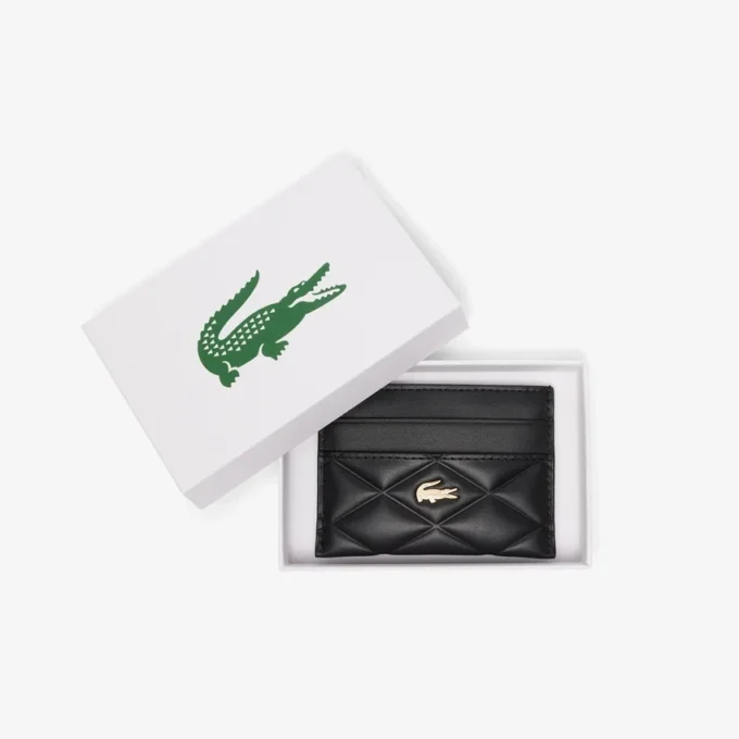 Tarjetero de piel Crocodelle