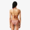 Top de baño de jersey estampado para mujer