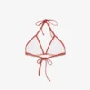 Top de baño de jersey estampado para mujer