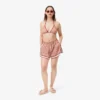 Top de baño de jersey estampado para mujer
