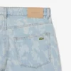 Vaqueros de denim con estampado y corte recto para hombre