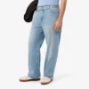 Vaqueros de denim de corte holgado
