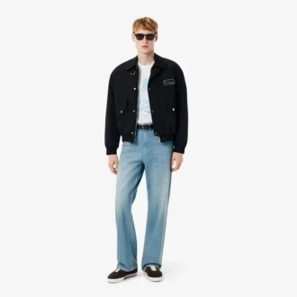Vaqueros de denim de corte holgado con 5 bolsillos para hombre