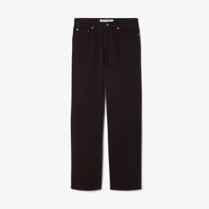 Vaqueros de denim de corte recto con 5 bolsillos