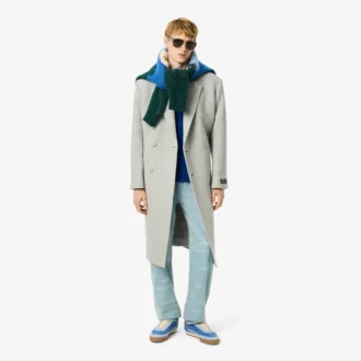 Vaqueros de denim de corte recto con motivo paisajístico para hombre