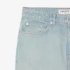 Vaqueros de denim de corte recto con motivo paisajístico para hombre