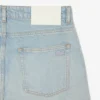Vaqueros de denim de corte recto con motivo paisajístico para hombre