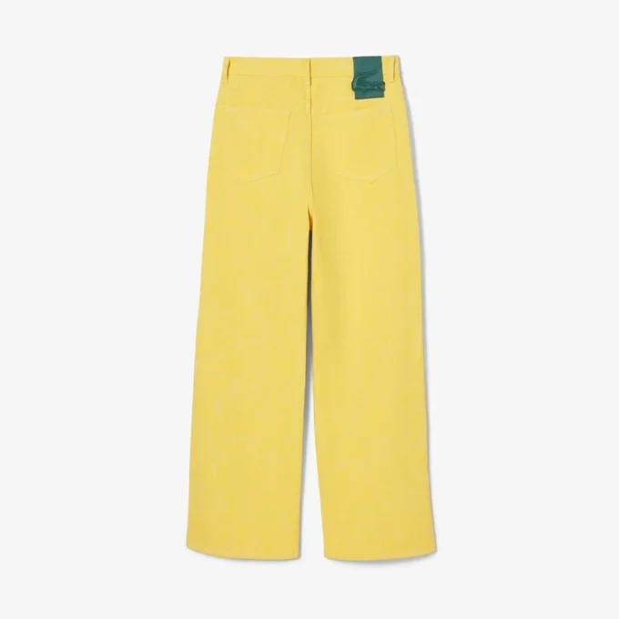 Vaqueros de denim de pierna ancha para hombre de la colección Runway
