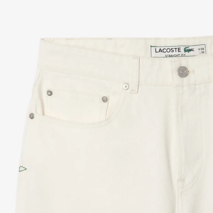 Vaqueros índigo de corte recto con 5 bolsillos para hombre