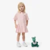 Vestido camisero con falda plisada de popelín