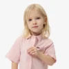 Vestido camisero con falda plisada de popelín