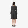 Vestido corto de lana sin costuras para mujer
