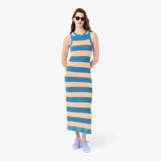 Vestido de algodón a rayas