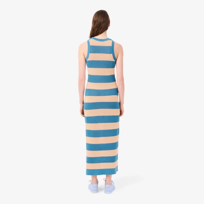 Vestido de algodón a rayas