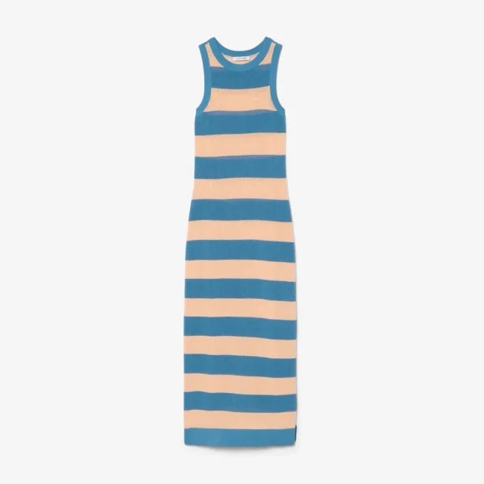 Vestido de algodón a rayas