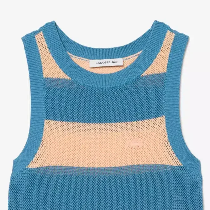 Vestido de algodón a rayas