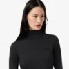 Vestido de cuello alto y corte ajustado para mujer