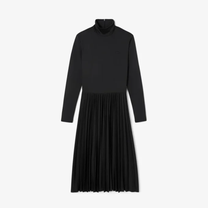 Vestido de cuello alto y corte ajustado para mujer