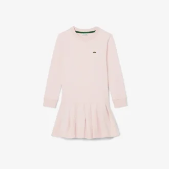Vestido de felpa de manga larga para niña