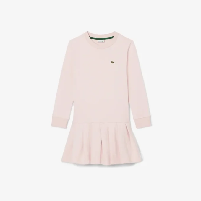 Vestido de felpa de manga larga para niña