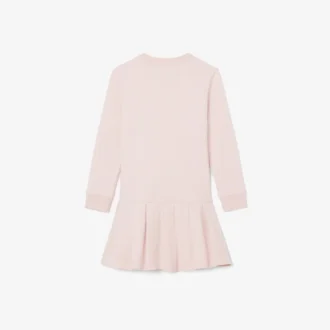 Vestido de felpa de manga larga para niña