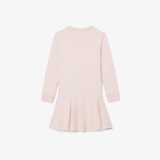 Vestido de felpa de manga larga para niña