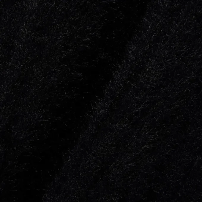 Vestido de mujer con cuello de polo de punto acanalado y pelo