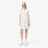 Vestido de mujer con cuello de polo plisado