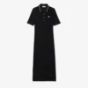 Vestido de mujer con cuello polo y estampado de cocodrilo Diamanta, corte entallado