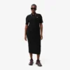 Vestido de mujer con cuello polo y estampado de cocodrilo Diamanta, corte entallado