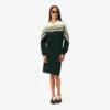 Vestido de piqué de corte ajustado para mujer, fabricado en Francia
