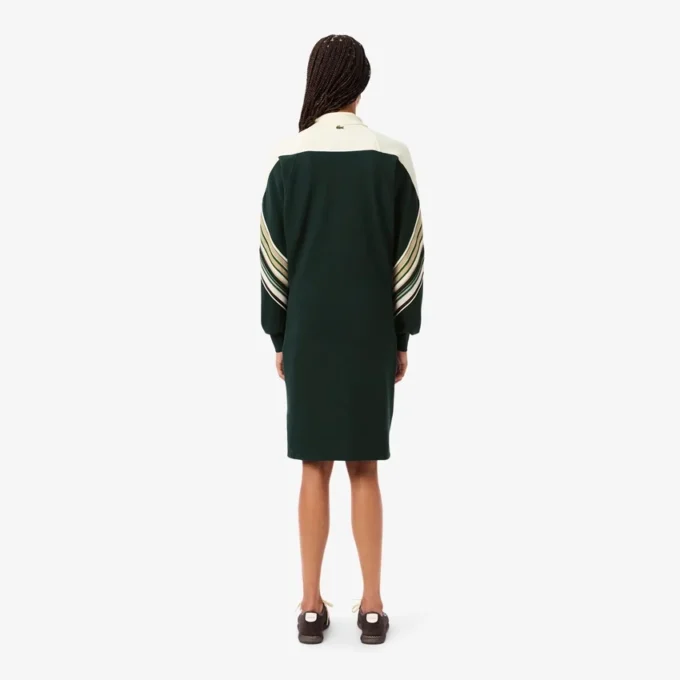 Vestido de piqué de corte ajustado para mujer, fabricado en Francia