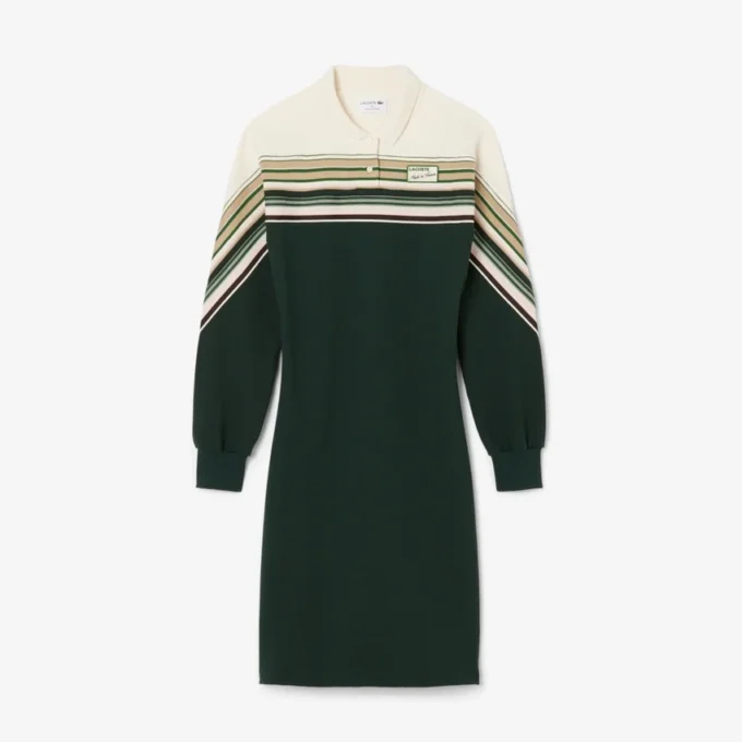 Vestido de piqué de corte ajustado para mujer, fabricado en Francia