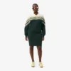 Vestido de piqué de corte ajustado para mujer, fabricado en Francia
