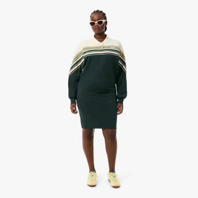 Vestido de piqué de corte ajustado para mujer, fabricado en Francia