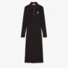 Vestido de polo de corte ajustado con insignia bordada