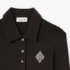 Vestido de polo de corte ajustado con insignia bordada